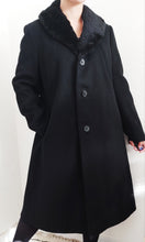 Charger l'image dans la galerie, Manteau Long col fourrure Pierre Sanville Luxe Pure Laine (Taille 44) - Le Petit Citron