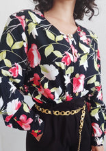 Charger l'image dans la galerie, Blouse fleurie fluide vintage