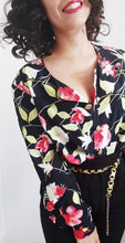 Charger l'image dans la galerie, Blouse fleurie fluide vintage