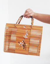 Charger l'image dans la galerie, Sac ajouré en bois esprit bohème osier
