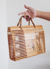 Charger l'image dans la galerie, Sac ajouré en bois esprit bohème osier